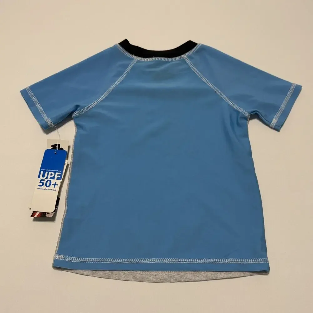 Disney Star Wars Boys Swim Shirt Rash Guard UFP 50+, Size 3T New With Tags